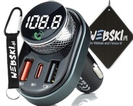 Bluetooth FM MP3 vysielač NABÍJAČKA 3xUSB QC 3.0