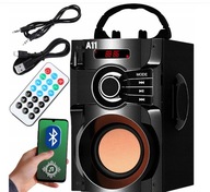 PRENOSNÝ BEZDRÔTOVÝ BLUETOOTH AUX USB REPRODUKTOR RÁDIO BOOMBOX FM + DIAĽKOVÉ OVLÁDANIE