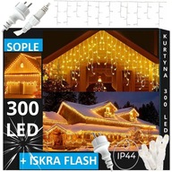 SOPLE 300 LED VONKAJŠIE LAMPY IP44 TRVALÉ + ZÁBLESKOVÁ ZÁCLONA BIELA