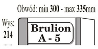 OBAL NA ZÁPISNÍK A5 BRULLIO (50 KS) IKS [ŠKOLA]