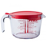 džbán s odmerkou a viečkom PYREX 1L