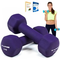 NEOPRÉNOVÉ činky činky 2x2KG fitness SET 4kg POHYBOVÉ ZÁVAHY