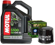 SADA OLEJOV MOTUL 5100 10W40 4L HF303 KAWASAKI ZX636 ZX-6R 13-20