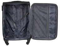 Set čiernych a červených cestovných kufrov - Peterson