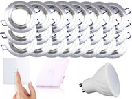 24x hliníkový držiak LED lampy + spínač žiarovky