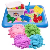 BibiMoon Kinetic Sand 4kg SADA KRABIČKY NA PIESOK FORMY