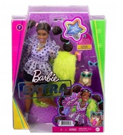 Bábika Barbie Extra Moda + ježko s okuliarmi GXF10