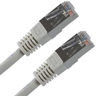 FTP prepojovací kábel, Cat.5e, RJ45 M - RJ45 M, 25 m, chro