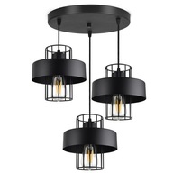 Závesná lampa Stropný luster Black White LOFT