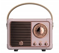 RETRO PRENOSNÝ BLUETOOTH REPRODUKTOR RÁDIO DARČEK