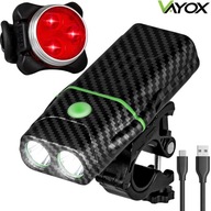 BIKE LIGHT LIGHT PREDNÝ ZADNÝ RIADITEĽ VAYOX