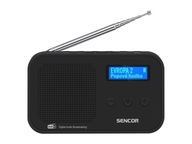 RÁDIO SENCOR SRD 7200 BLACK DAB+ RDS BT 5.0