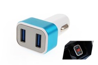 NABÍJAČKA DO AUTO 2xUSB S VOLTMETROM