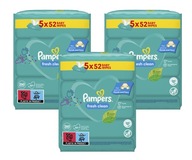 Pampers Fresh Clean vlhčené obrúsky 15 x 52 ks.