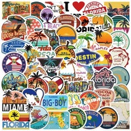 NÁLEPKY FLORIDA MIX MIAMI NÁLEPKY 50 ks