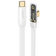 Uhlový kábel USB-C na typ C USAMS silný rýchly 100 W PD 1,2 m opletený