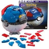 MEGA CONSTRUX STAVEBNÉ BLOKY POKEMON VEĽKÝ VEĽKÝ GUĽOVÝ JUMBO POKEBAL