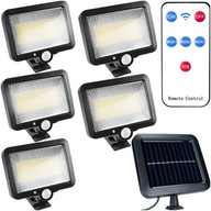 5x LED SOLAR LAMPA SO SOLÁRNYM PANELOM DIAĽKOVÉ OVLÁDANIE SO SAMOSTATNÝM KÁBLOM K PANELU