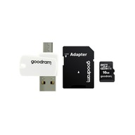 16GB micro SD pamäťová karta s adaptérom UHS I CLASS 10 100MB/s + čítačka