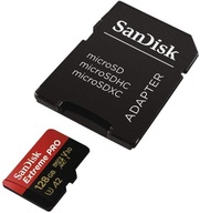 4K film Super rýchla karta SanDisk 128 GB microSDXC