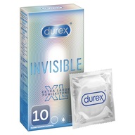 DUREX Invisible XL Extra veľké kondómy 10 ks