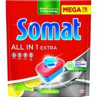 SOMAT ALL IN ONE EXTRA CITRÓN TABLETY UMÝVAČKY RIADU 76 KS