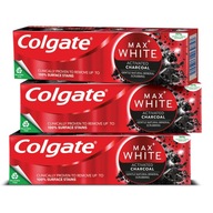 COLGATE MAX WHITE zubná pasta s uhlím 3x75ml