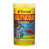 TROPICAL VITALITY & COLOR FLAKES KRMIVO PRE RYBY S VYSOKÝM PROTEÍNOVOM 1000 ml