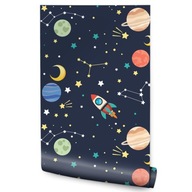 Tapeta pre deti SPACE Stars Planets Rakety