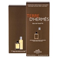 Hermes Terre D'Hermes set EDT plniteľný sprej 30ml + EDT náplň 125ml