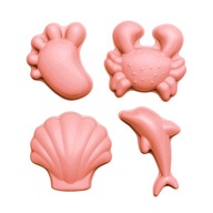 Coral Silicone Scrunch Sand Forms WOW