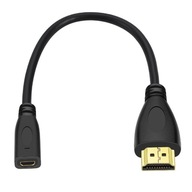 Kábel Micro HDMI na HDMI 1.4 4K 15CM kábel