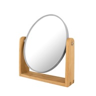 Obojstranné kozmetické zrkadlo ABS a bambus 1638