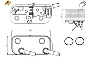 OLEJOVÝ CHLADIČ BMW E39 E38 5 7 95- NRF