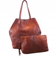 Kožená kabelka Shopper Bag 2v1 Colors Leather