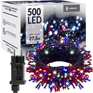 500 LED VIANOČNÉ OSVETLENIE VONKAJŠIA SVETELNÁ ZÁCLONA IP44 MULTICOLOR + BLESK