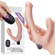 Nude obojstranný popruh IJOY s vibráciami - USB - Lovetoy