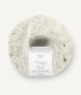 Mohérová priadza s hodvábom Tynn Silk Mohair 1199 korenie soľ Sandnes Garn