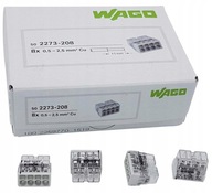 WAGO 2273-208 Rýchlospojka Drôt 8x0,5-2,5mm² 50