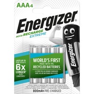 4x batéria ENERGIZER EXTREME AAA HR3 BL4 800mAh