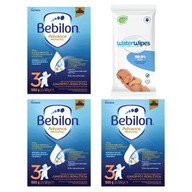 Bebilon 3 Set 3x 1000 g + WaterWipes Free