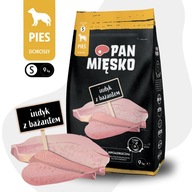 Pan Mięsko Suché krmivo pre psov TURECKO BAŽANT ZELENINA Malé plemená chrumky S 9kg