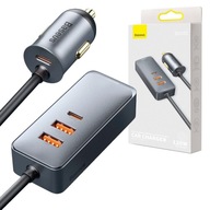 BASEUS RÝCHLA NABÍJAČKA DO AUTOMOBILKU 4X USB QC 4.0 PD 120W VÝKONNÝ ZDROJ NAPÁJANIA