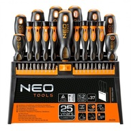 SKRUTKOVAČE NÁSTROJE NÁSTROJE BITOV SET TIPY SKRUTKOVAČE NEO TOOLS