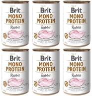 Brit Mono Protein Rabbit 6 plechoviek 400 g