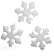 Polystyrénové snehové vločky 75 mm, 24 ks (DIST-010)