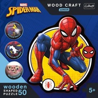 Trefl 20204 Drevené puzzle 50 ks Spiderman Power WOOD CRAFT JUNIOR 5+