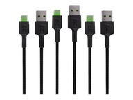 GREEN CELL Sada 3x GC Ray USB - USB-C kábla