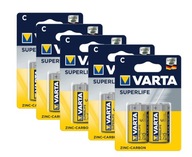 10x batérie VARTA Superlife R14 C MN 1400 E93 LR14