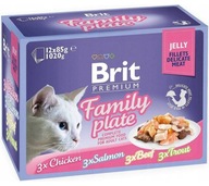 Brit Premium Family tanierové filety v želé 12x85g